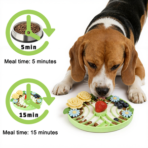 Bol de gamelle lente en silicone de qualité alimentaire, tapis à lécher antidérapant en spirale pour chiens et chats, facile à nettoyer, compatible lave-vaisselle - Product Image 4