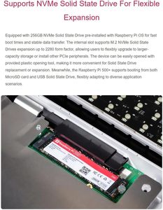 Ván Raspberry Pi 500 + máy tính mạnh mẽ được xây dựng Bàn Phím Cơ khí Wi-Fi/Hỗ trợ Dual-4K tốc độ cao NVMe SSD - Product Image 4