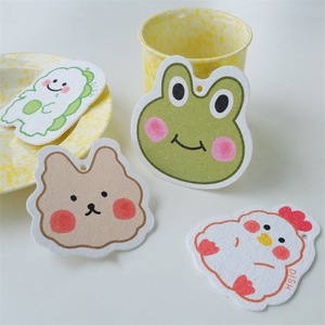 Cartoon Wood Pulp Cotton Dishcloth Thickened Bamboo Fiber Kitchen Rag For Pots And Pans - Product Image 1