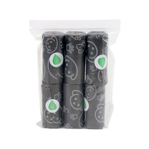 Dostu kokulu köpek Poop bezi saplı çanta tek kullanımlık sıhhi ped kolay biyobozunur kedi kumu atık torbaları - Product Image 6