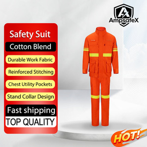 Combinaison de protection AmpsafeX pour la formation en sauvetage minier, style divisé, personnalisable, vêtements de pompier Nomex IIIA, ATPV 5 HRC 5 pour les incendies - Product Image 1