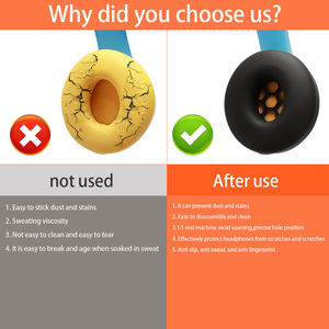 Pour Beats <span class=keywords><strong>Solo3</strong></span> étui de protection pour écouteurs sans fil faisceau couverture cadre cache-oreilles Silicone bouchon d'oreille boîtier <span class=keywords><strong>casque</strong></span> accessoires - Product Image 3