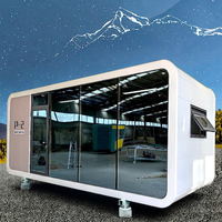 Capsule Apple inspirée imperméable de pièce mobile de structure en acier durable pour l'espace d'entrepôt maisons préfabriquées commande d'échantillon de cabine Apple