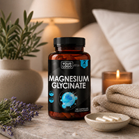 Capsules de glycinate de magnésium pour le soulagement du stress, le sommeil, la santé musculaire, la nutrition et autres compléments alimentaires à base de plantes pour la santé