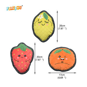 יצרן famipet מותאם אישית סיטונאי סדרת פירות שטוחים חדש עיצוב כלבלב ממולא גור כלב צעצוע - Product Image 2