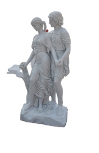 Scultura in Pietra di Dea Greca Antica a Grandezza Naturale Intagliata a Mano Statue in Marmo delle Quattro Stagioni per <span class=keywords><strong>Giardino</strong></span> - Product Image 3