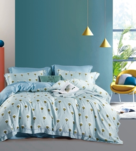 100% Lyocell tencel <strong>Comforter</strong> <strong>Set</strong> Printed Flower Bedding <strong>Set</strong> Environmental Home Use Bedsheet <strong>Set</strong> - Product Image 2