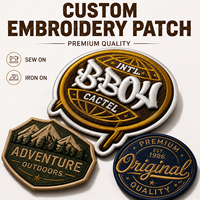 Patchs brodés personnalisés 3D à coudre ou thermocollants pour vêtements, badges brodés, lettres, logos brodés pour vêtements et chapeaux
