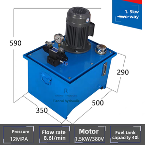 Estación de Bombeo Hidráulica con Solenoide para Máquina de Prensado, Pequeña, Vertical, de Alta Potencia (1500W) - Product Image 6