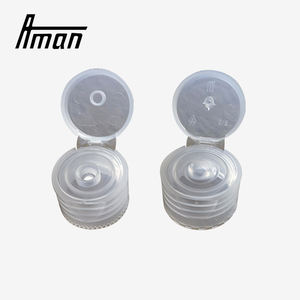 Tapa abatible industrial de PP 20/410 para envases, tapa de plástico a prueba de fugas con boquilla abatible 24/410 para botellas de gel de ducha y desinfectantes de manos - Product Image 1