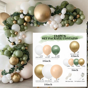 Décorations <span class=keywords><strong>de</strong></span> fête d'anniversaire <span class=keywords><strong>de</strong></span> mariage en gros, vintage rétro larex vert <span class=keywords><strong>blanc</strong></span> <span class=keywords><strong>et</strong></span> <span class=keywords><strong>or</strong></span>, guirlande <span class=keywords><strong>de</strong></span> ballons, <span class=keywords><strong>arche</strong></span> <span class=keywords><strong>de</strong></span> ballons - Product Image 4
