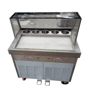 Cold Stone Marble Slab Top Fry Ice Cream Machine / Fried Ice Cream