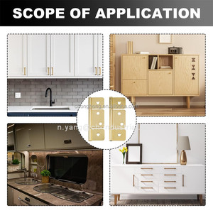 Ba-lá bi-gấp cửa bản lề màn trập không-lỗ mộng nội thất phần cứng bản lề <span class=keywords><strong>3</strong></span> <span class=keywords><strong>1</strong></span>/<span class=keywords><strong>2</strong></span> "Cờ ba lá Brass mạ bản lề - Product Image 6