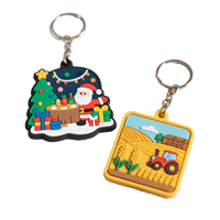 Llavero Personalizado de PVC Ecológico 2D, Hecho a Medida, con Etiqueta de Color a Juego, de Fabricante Certificado