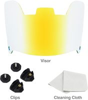 Visière de football la plus vendue bouclier casque américain visière de casque de football avec clips