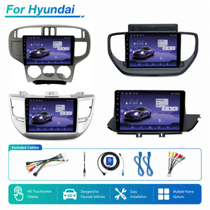 Cadre d'autoradio Android pour <span class=keywords><strong>Hyundai</strong></span>, lecteur multimédia de voiture, écran tactile, moniteur WiFi, GPS, stéréo, prise en charge de la caméra de recul - Product Image 4