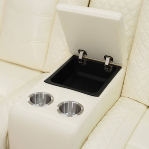 White Breathing Leather 3-Piece <b>Living</b> <b>Room</b> Recliner <b>Sofa</b> Set Intelligent Recliner <b>Sofa</b> - Product Image 4