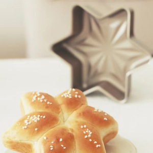 Hexagonal Cake Pan Carbon Steel Non-Stick <b>Mold</b> For Baking Bread And Cheesecake Custom Shape Gold Color - Product Image 3
