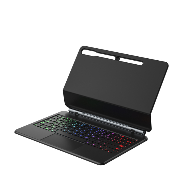 Keyboard case Magic Wireless for Samsung Tab 12.4 Inch S7+ S8+ S9Fe S10+ Cantilever Auto-sleep Wake Lightweight Thin Design