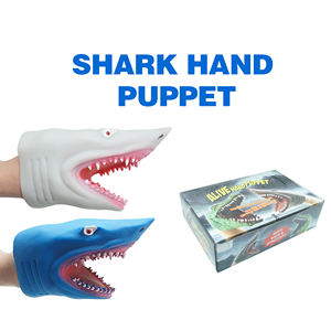 Juguete de Goma Suave TPR Realista para Niños, Figura de Acción de Animales Marinos, Marioneta de Mano de Tiburón Flexible, Popular - Product Image 2