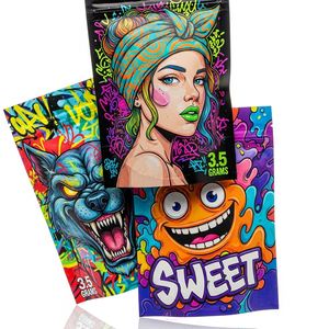 Special Shaped Custom Printed Zip Mylar Plastic Packaging Bags Stand up Pouch Custom Gummy Candy Die Cut Bags - Product Image 2