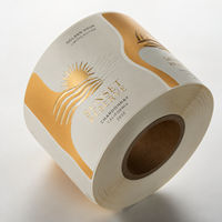 Étiquettes personnalisées pour bouteilles de vin rouge et de whisky, autocollants adhésifs, logo, vinyle imperméable, dorure à chaud, impression UV en relief, emballage