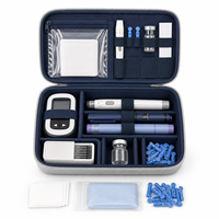 Caja Protectora Personalizada de EVA para Viales de Insulina y Péptidos, Resistente al Agua, Apta para Congelador, con Compartimento para Hielo, Venta al por Mayor, con Logotipo, Color Negro, FRANCO
