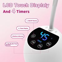 Lampe à ongles UV LED mini 36W Vantrend Beauty avec capteur automatique intelligent et écran LCD, sécheuse à ongles en gel avec 4 modes pour salon et usage domestique
