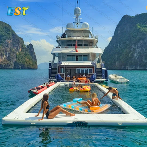 Hồ Bơi Du Thuyền Biển Nổi Dễ Mang Đi Khâu Thả Bền Bỉ Hồ Bơi Biển Bơm Hơi Có Lưới Chống Sứa - Product Image 1