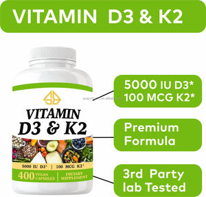Cápsulas Dietéticas OEM Extra Fuertes de Vitamina D3 K2 Dos en Uno para Apoyo Energético Muscular y Salud Inmunológica para Adultos - Product Image 2