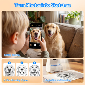 Projecteur d'art sans écran pour enfants, machine à dessiner intelligente LED, ensemble d'activités de traçage et de dessin, jouet éducatif pour garçons et filles - Product Image 4