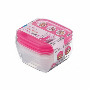 Inomata 90ml contenitore quadrato per alimenti confezione da 3 - Product Image 1