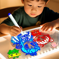 Tableau d'affichage lumineux fluorescent DIY à brancher, tableau d'apprentissage en acrylique, tableau mémo effaçable, cadeaux décoratifs pour enfants