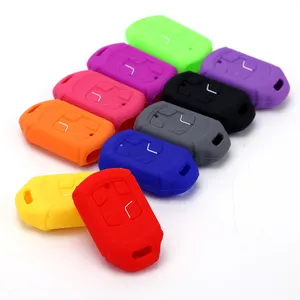 Hot Sale Replacement 4 Buttons Rubber Silicone Remote Control Key Fob Case Car Key Cover For Dacia Nova