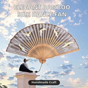 Custom Printed Large Folding Bamboo Hand Fan Carved Design Eco-Friendly Folk Art Craft Traditional Luxury Business Halloween - Product Image 3