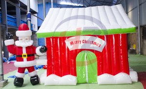 Nuevo personalizado inflable de Navidad <span class=keywords><strong>casa</strong></span> de santa - Product Image 3