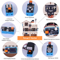 Kit de aprendizaje de hogar inteligente AI para escuelas Solución de programación gráfica y educación con placas Maker