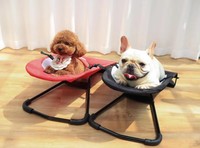 Lit pour animaux de compagnie pliable, lavable, réglable, portable, en tissu Oxford solide, chaise berçante rafraîchissante pour petits animaux, chiens, fournitures pour animaux de compagnie