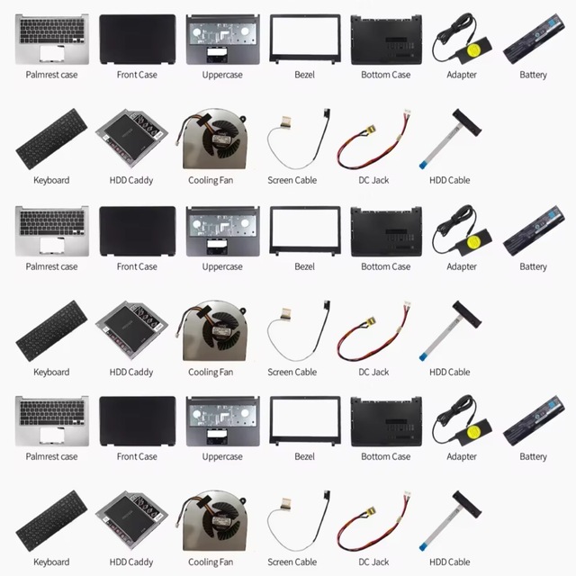 Wholesale New Plastic Laptop Accessories-Ultra Thin RGB Backlit Spare Parts for Repair