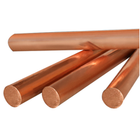ASTM C12200 C12100 C11000 99.99% barres de cuivre carrées rondes pures tige plate en cuivre barre omnibus en cuivre de 8mm