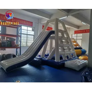 Inflatable Water Sport Pool Inflatable Pyramid Ladder Climbing Wall Water Slide customized castle water entertainment
