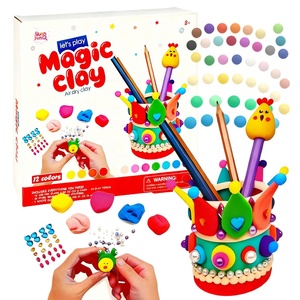 Kit de Arcilla de Secado al Aire de 12 Colores para Manualidades, Arte y Dibujo para Niños, Material Escolar, Juguetes Preescolares - Product Image 1