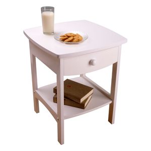 Table d'appoint DB Claire finition blanche pour meubles de chambre à coucher - Product Image 3