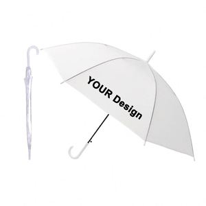 Parapluie publicitaire personnalisé Yy917, portable, en PVC transparent, avec logo, pas cher, coloré, cadeau - Product Image 1
