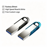 Cadeaux promotionnels, clés USB en métal bon marché, logo personnalisé, clé USB portable personnalisée, 8 Go, 16 Go, clé USB 2.0, 3.0, disque U