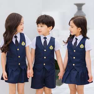 Uniforme <span class=keywords><strong>Scolaire</strong></span> d'Été Personnalisé pour École Primaire, Chemise, Jupe et Pantalon pour Enfants, Uniforme de Maternelle - Product Image 2