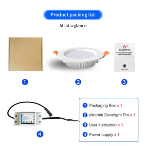 12 Wát gledopto GL-D-015P ZigBee Pro siêu phẳng 800-900lm RGB + CCT thay đổi màu sắc App/từ xa/điều khiển bằng giọng nói Led Downlight - Product Image 2