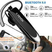 Eseed Earphone Mini LC-B41, Headset nirkabel telinga tunggal, Earphone Mini Hands Free dengan kait telinga