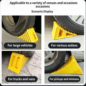 Cales de <span class=keywords><strong>roue</strong></span> robustes 39*16*19cm en plastique pour caravane, camping-car et <span class=keywords><strong>remorque</strong></span> – <span class=keywords><strong>Bloc</strong></span> de sécurité pour pneus - Product Image 5