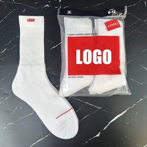 Men <strong>Women</strong> Mid Calf Cotton Sports Socks, Terry Cushioned, Breathable Athletic Crew Socks, Multiple Colors Cotton - Product Image 6
